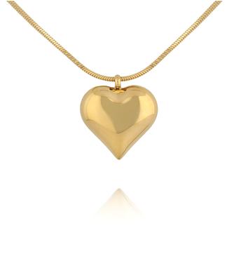 Naszyjnik z sercem złoty NSY0590
