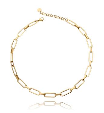 Naszyjnik złoty łańcuch ze stali szlachetnej NSA0002