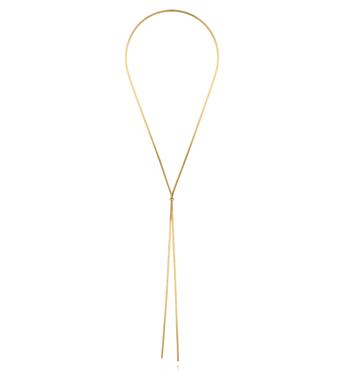 Naszyjnik żmijka z krawatką złota NSY0613