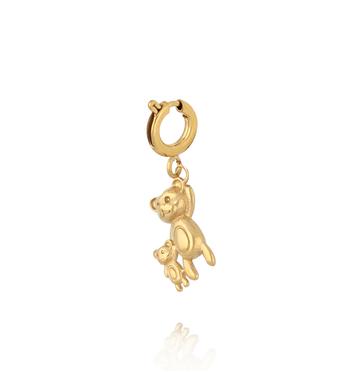 Charms złoty z dwoma misiami CHA0116