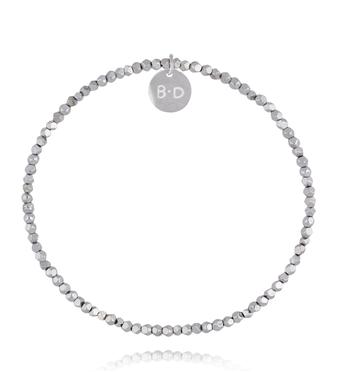 Bransoletka z fasetowanych hematytów BTW3647