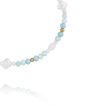 Bransoletka pastelowa z jadeitem BTW3810
