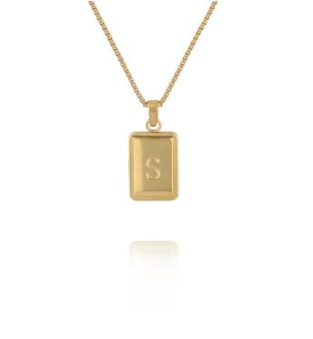Naszyjnik z literką S złoty NSA1509
