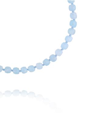 Naszyjnik z błękitnych jadeitów Aquamarine NPA1739