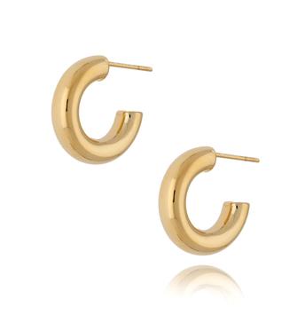 Kolczyki złota koła dmuchane Gold Story KSA0149