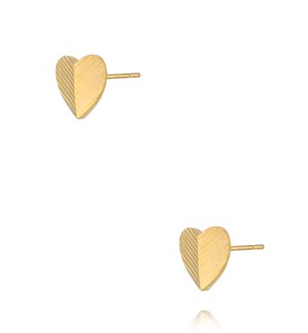 Kolczyki złote serca KSY0714