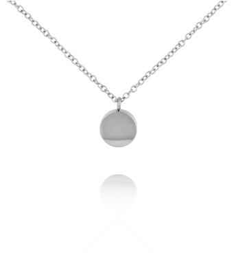 Naszyjnik z okrągłą zawieszką srebrny NSA1476