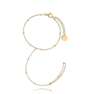 Bransoletka z pierścionkiem złota Simple Chain BSA0271