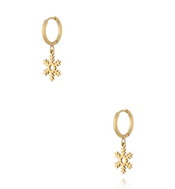 Kolczyki koła ze śnieżynkami KSY0306