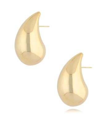 Kolczyki złote krople duże Big Drops KRG1024