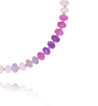 Naszyjnik z fioletowych i różowych jadeitów NSC0667