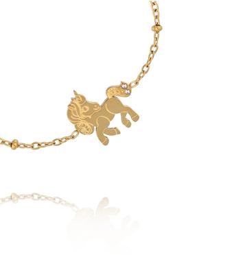 Delikatna bransoletka z jednorożcem BSY0569