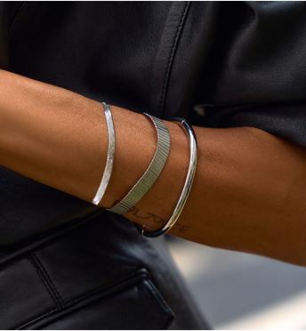 Bransoletka srebrna żmijka ze stali szlachetnej Vana BSA0068