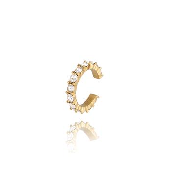 Nausznica złota mała z cyrkoniami Ariah KSA0754