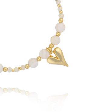 Bransoletka z muszli i szklanych koralików BSC2377