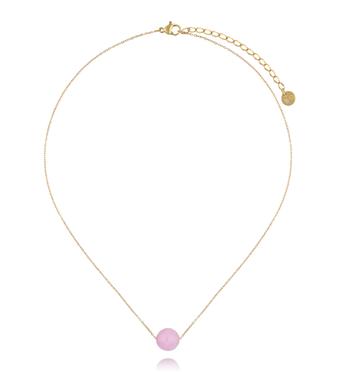 Naszyjnik z fioletowy jadeitem NLB0337