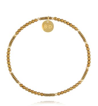 Bransoletka złota z hematytami BTW3651