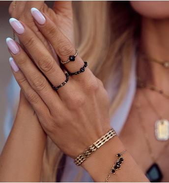 Pierścionek z turmalinami PTW0438