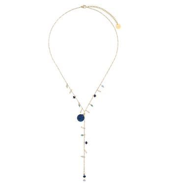 Naszyjnik z granatowymi kamieniami Audience NSY0133