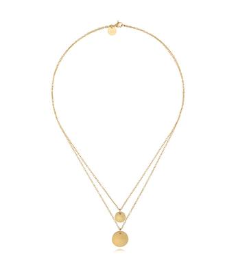 Naszyjnik złoty z dyskami French Girl NSA0794