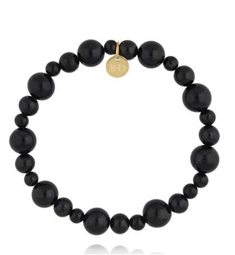 Bransoletka z naturalnego czarnego turmalinu BPA0627