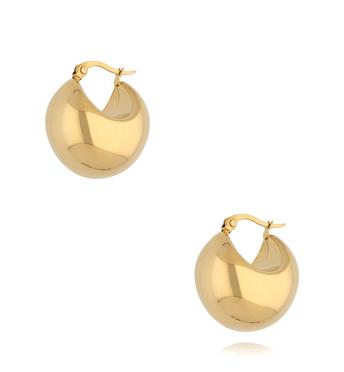 Kolczyki złote dmuchane małe Soufflé KSA1080