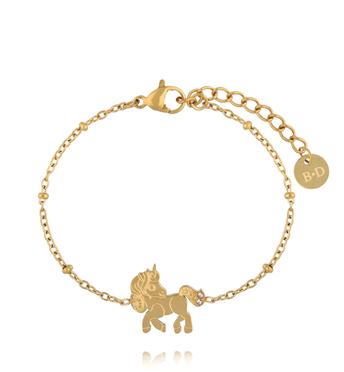 Delikatna bransoletka z jednorożcem BSY0569