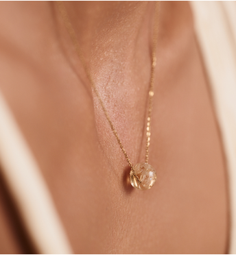 Naszyjnik z cytrynem NLB0336