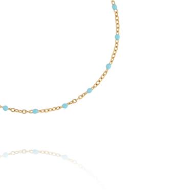 Bransoletka pozłacana Color Drops – Turquoise BSY0777
