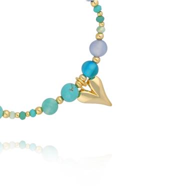 Bransoletka z turkusem, amazonitem i barwionym jadeitem BSC2376