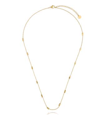 Naszyjnik z kwadracikami złoty NSY0904