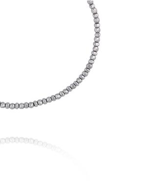 Bransoletka z hematytami srebrna BTW3637