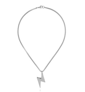 Naszyjnik ze srebrną błyskawicą męski NMITC0256