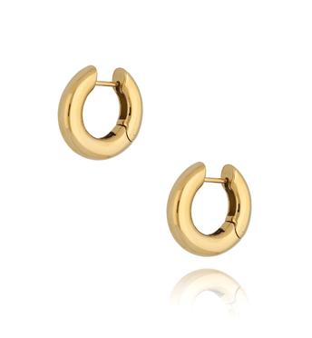 Kolczyki złota koła dmuchane KSA0161