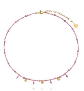 Naszyjnik z fosfosyderytem i koralikami Miyuki NTW1614