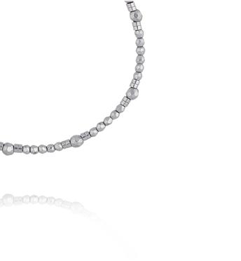 Bransoletka z hematytami srebrna BTW3639