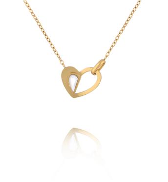 Naszyjnik z ażurowym sercem NSY0851