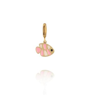 Charms złota rybka z emalią CHA0187