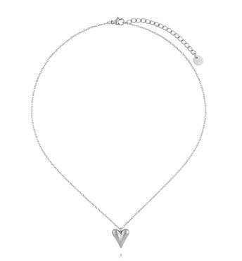 Naszyjnik z sercem srebrny NSA1474