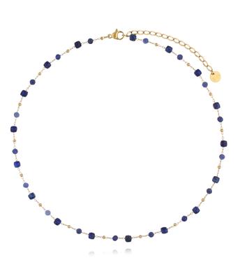 Naszyjnik delikatny z lapisami NPA1396