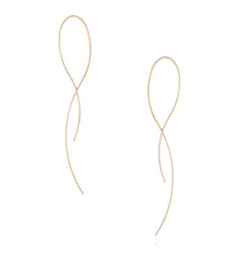 Kolczyki pozłacane przekładane KSA0062