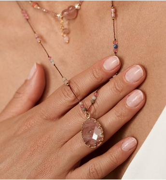 Naszyjnik z rodonitem NPA1368