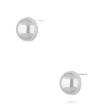 Kolczyki srebrne półkule duże City Glam KSA2390