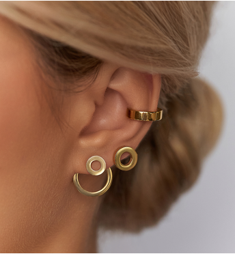 Nausznica złota Classic KSA1324