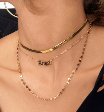 Naszyjnik złoty ze stali szlachetnej 38 cm NSA0160