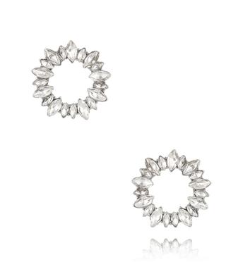 Kolczyki srebrne z kryształkami Junko KSS1838