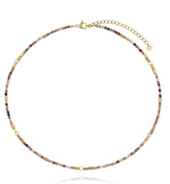 Zestaw naszyjników z kamieni naturalnych i pereł ZN0149