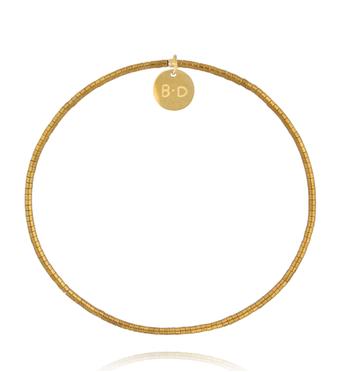 Bransoletka z drobnych hematytów w złotym kolorze BTW3646