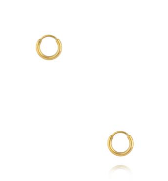 Kolczyki klasyczne złote kółka 12 mm KSA2521