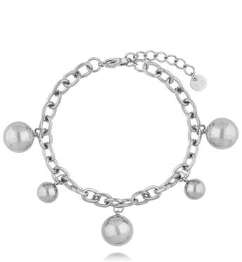 Bransoletka srebrna z kulkami BSY0391